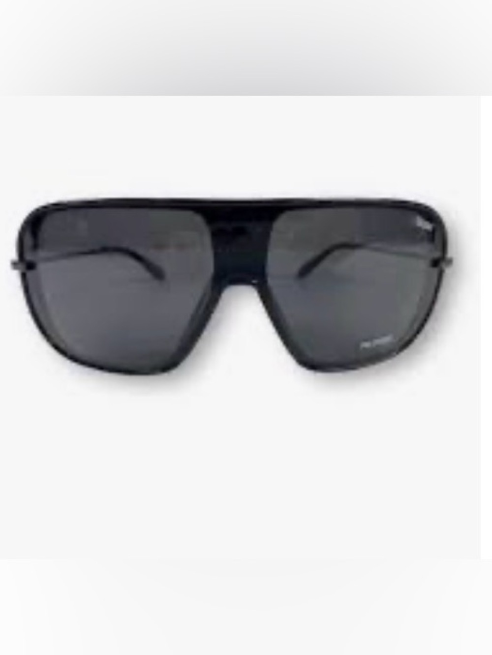 Quay Australia Black Shield Polarized Sunglasses